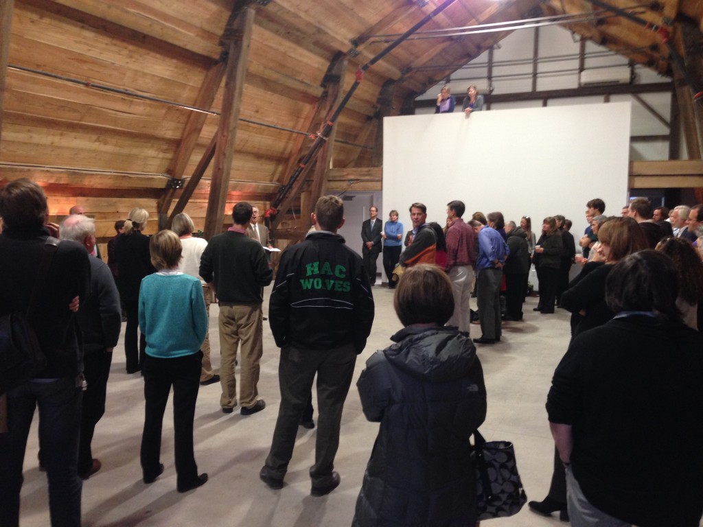 Faculty and staff gathered for a celebratory gathering and informal dedication in November.