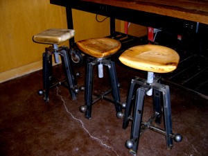 Stools and table made by John Grieco
