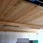 The wood ceilings in the science classrooms