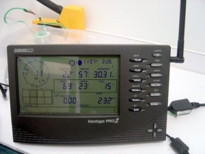 Weather station read out